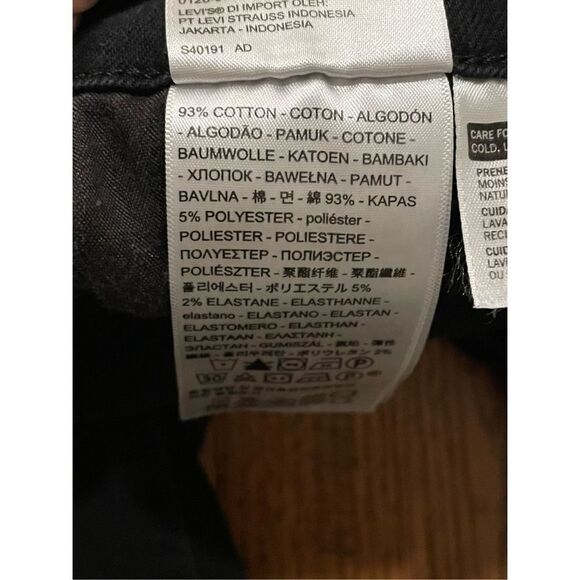 Levi’s 721 high rise skinny jeans black wash size 33 - Picture 8 of 11